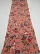 Photo5: 2i01z  Japanese Kimono Crepe Silk  FABRIC Camellia Coral pink (5)