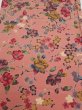 Photo1: 2i02z  Japanese Kimono Crepe Silk  FABRIC Camellia Coral pink (1)