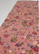 Photo3: 2i03z  Japanese Kimono Crepe Silk  FABRIC Camellia Coral pink (3)