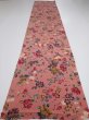 Photo5: 2i03z  Japanese Kimono Crepe Silk  FABRIC Camellia Coral pink (5)