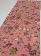 Photo3: 2i04z  Japanese Kimono Crepe Silk  FABRIC Camellia Coral pink (3)