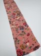 Photo2: 2i08z50  Japanese Kimono Crepe Silk  FABRIC Camellia Coral pink 59.4x7.1 (2)