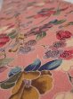 Photo4: 2i09z70  Japanese Kimono Crepe Silk  FABRIC Camellia Coral pink 84.3x7.3 (4)