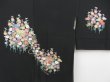 Photo3: 4323T02z570 Vintage Japanese Kimono Silk HAORI Chrysanthemum Black (3)