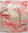 Photo1: 4323T12z1280  Japanese Kimono Silk FURISODE Flowers Pink (1)