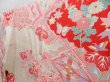 Photo2: 4323T12z1280  Japanese Kimono Silk FURISODE Flowers Pink (2)