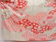 Photo3: 4323T12z1280  Japanese Kimono Silk FURISODE Flowers Pink (3)