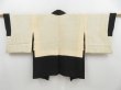 Photo7: 4324T04z570 Vintage Japanese Kimono Silk HAORI Nandin Black (7)