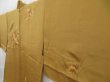 Photo2: 4324T05z620 Vintage Japanese Kimono Silk HAORI Leaf Yellow ochre (2)