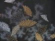 Photo4: 4324T06z560 Vintage Japanese Kimono Silk HAORI Chrysanthemum Black (4)