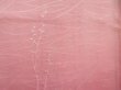 Photo4: 4324T07z230 Vintage Japanese Kimono Silk See through HAORI Plants Pink (4)