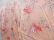 Photo2: 4324T13z860  Japanese Kimono Silk KOMON Flower Pink L size (2)