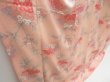 Photo3: 4324T13z860  Japanese Kimono Silk KOMON Flower Pink L size (3)