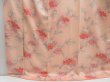 Photo4: 4324T13z860  Japanese Kimono Silk KOMON Flower Pink L size (4)