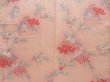 Photo5: 4324T13z860  Japanese Kimono Silk KOMON Flower Pink L size (5)