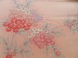 Photo6: 4324T13z860  Japanese Kimono Silk KOMON Flower Pink L size (6)