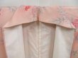 Photo7: 4324T13z860  Japanese Kimono Silk KOMON Flower Pink L size (7)