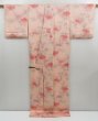 Photo8: 4324T13z860  Japanese Kimono Silk KOMON Flower Pink L size (8)