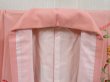 Photo6: 4325T10z710 Vintage Japanese Kimono Silk Girl's  Peony Pink (6)