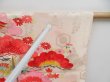 Photo7: 4325T11z310 Vintage Japanese Kimono Silk Girl's  Flying crane Off-white (7)