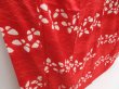 Photo3: 4325T12z930 Vintage Japanese Kimono Silk KOMON Butterfly Dark red (3)