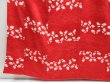 Photo4: 4325T12z930 Vintage Japanese Kimono Silk KOMON Butterfly Dark red (4)