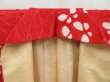 Photo6: 4325T12z930 Vintage Japanese Kimono Silk KOMON Butterfly Dark red (6)