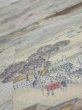 Photo4: 2K01z70  Japanese Kimono Crepe Silk  FABRIC Edo era Light gray 41.7x14.8 (4)