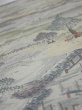 Photo4: 2K02z70  Japanese Kimono Crepe Silk  FABRIC Edo era Light gray 41.7x15.0 (4)