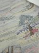 Photo4: 2K07z50  Japanese Kimono Crepe Silk  FABRIC Edo era Light gray 55.1x7.5 (4)