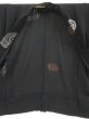 Photo5: 4326T04z330 Vintage Japanese Kimono Silk HAORI Ripple Black (5)