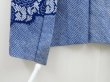 Photo8: 4326T05z540 Vintage Japanese Kimono Silk SHIBORI HAORI Chrysanthemum Dark blue (8)