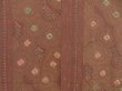 Photo3: 4326T10z590 Vintage Japanese Kimono Silk HAORI  Brown Shibori (3)