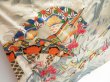 Photo3: 4331T01z1140 Vintage Japanese Kimono Silk FURISODE Katawaguruma  Off-white (3)