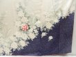 Photo6: 4331T02z1130 Vintage Japanese Kimono Silk FURISODE Rose Off-white (6)