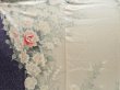 Photo8: 4331T02z1130 Vintage Japanese Kimono Silk FURISODE Rose Off-white (8)