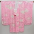 Photo8: 4331T03z680 Vintage Japanese Kimono Silk JUBAN Chrysanthemum Pink (8)