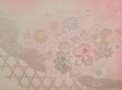 Photo4: 4331T08z680  Japanese Kimono Silk JUBAN Flowers Pink (4)