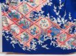 Photo5: 4331T10z1190  Japanese Kimono Silk FURISODE Flowers Royal blue (5)