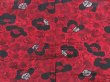 Photo3: 4401T03z450 Vintage Japanese Kimono Silk HAORI Flower Dark red (3)