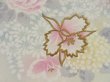 Photo4: 4401T04z620 Vintage Japanese Kimono Silk HAORI Flowers Off-white (4)