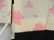 Photo8: 4401T05z590 Vintage Japanese Kimono Silk HAORI Flower Black (8)