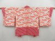 Photo6: 4401T06z480 Vintage Japanese Kimono Silk SHIBORI HAORI  Red-Pink (6)