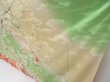 Photo4: 4402T01z930 Vintage Japanese Kimono Silk FURISODE Shell box Light cream (4)