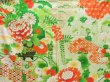 Photo6: 4402T02z1170 Vintage Japanese Kimono Silk FURISODE Peony Pistachio green (6)