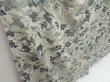 Photo3: 4402T07z1090 Vintage Japanese Kimono Silk KOMON Flower Light gray (3)