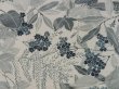 Photo5: 4402T07z1090 Vintage Japanese Kimono Silk KOMON Flower Light gray (5)