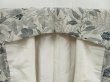 Photo6: 4402T07z1090 Vintage Japanese Kimono Silk KOMON Flower Light gray (6)