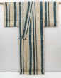 Photo8: 4402T09z800 Vintage Japanese Kimono Silk KOMON Bamboo Champagne (8)