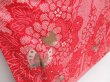 Photo3: 4402T11z1290 Vintage Japanese Kimono Silk FURISODE Chrysanthemum Red (3)